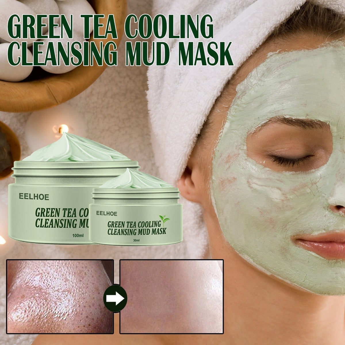 Green Tea Cleansing Firming Ice Skin Cleansing Mask BENNYS 