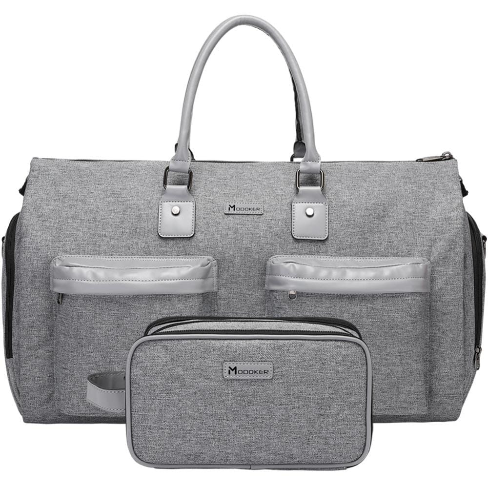 Grey Carry On Business Travel Duffel Bag Cosmetic Bag Overnight Weekender Bag  Duffel Hanging Clothes Bag in 2020 BENNYS 