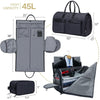 Grey Carry On Business Travel Duffel Bag Cosmetic Bag Overnight Weekender Bag  Duffel Hanging Clothes Bag in 2020 BENNYS 