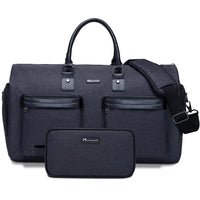 Grey Carry On Business Travel Duffel Bag Cosmetic Bag Overnight Weekender Bag  Duffel Hanging Clothes Bag in 2020 BENNYS 