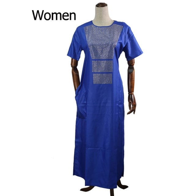H&D African Couple Clothes Suits Long Dresses For Women Afri BENNYS 