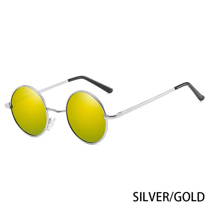 Retro Round Polarized Sunglasses | UV400 Metal Frame Unisex