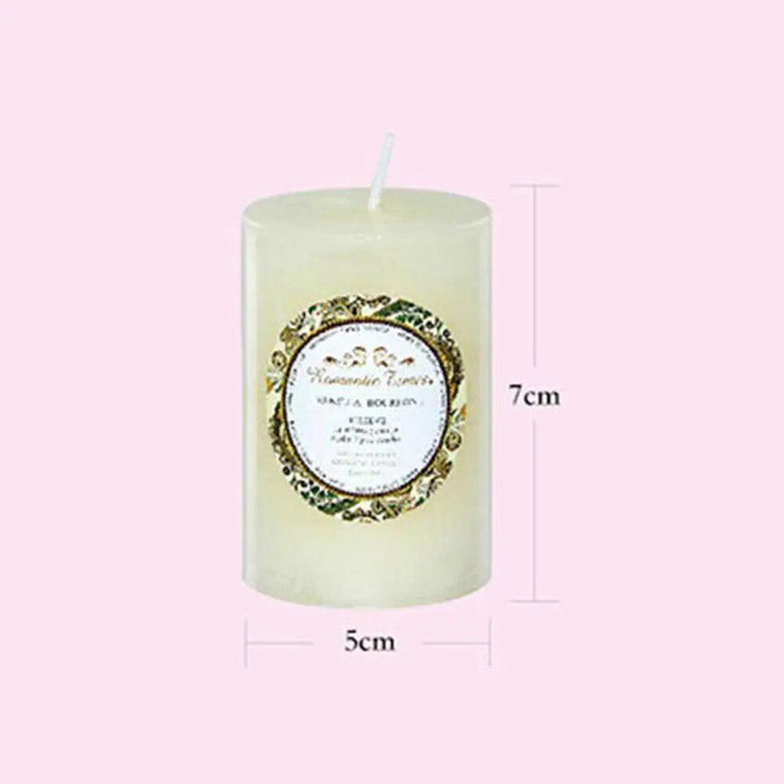 Household Smokeless Column Wax Scented Candles Church Wedding Birthday Holiday Scented Buddhist Creative Candles-Arlik interiors