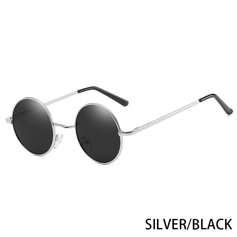 Retro Round Polarized Sunglasses | UV400 Metal Frame Unisex