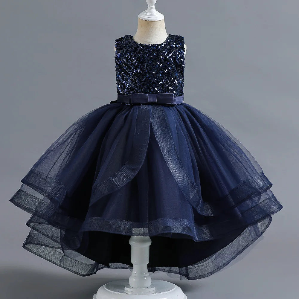 Girls Princess Bow Dress – Tutu Ball Gown for Parties & Birthdays