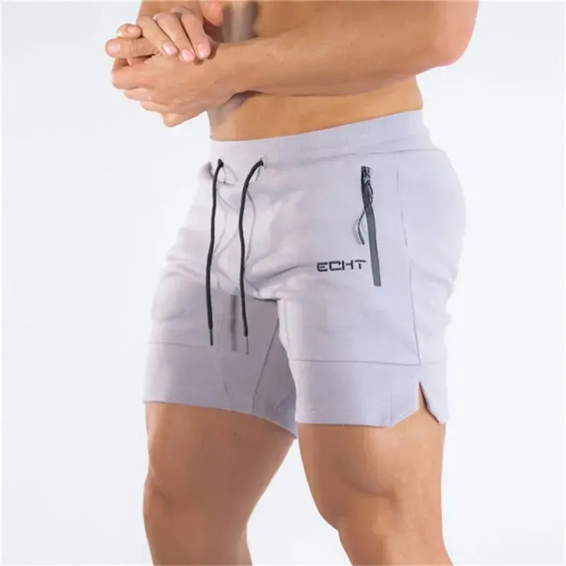 Sports Shorts for Men Beach Shorts Zip Pocket Bodybuilding Sweatpants-Shorts-Bennys Beauty World