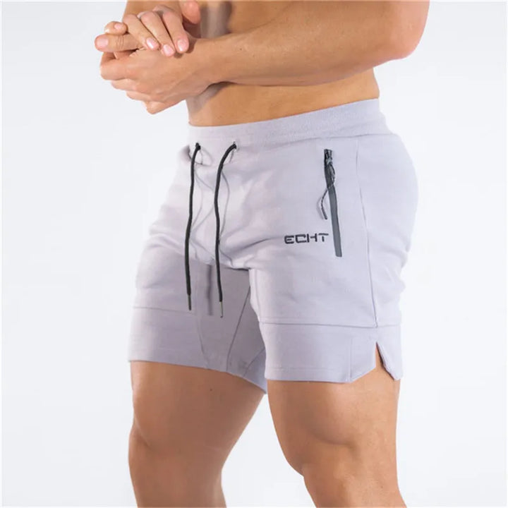 Sports Shorts for Men Beach Shorts Zip Pocket Bodybuilding Sweatpants