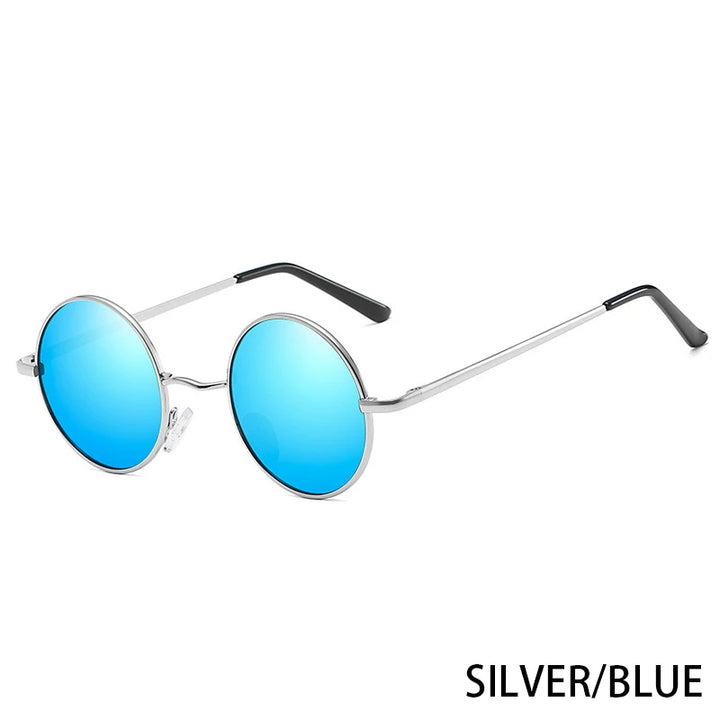 Retro Round Polarized Sunglasses | UV400 Metal Frame Unisex