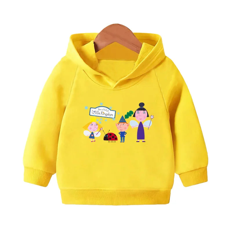 Kids Cartoon Print Pullover Hoodie