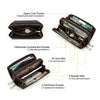 Leather Mens Wallet Clutch Bag Card Holder Long Wallets-bag-Bennys Beauty World