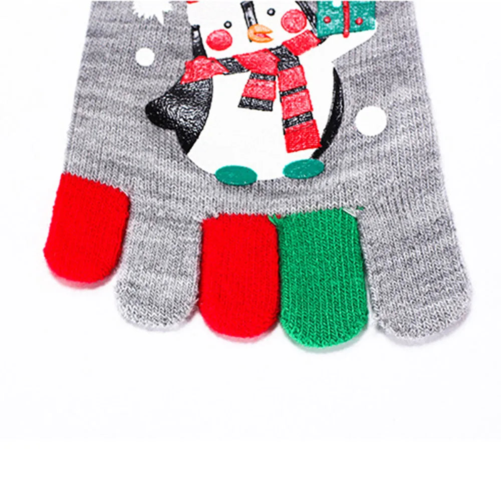 Fashion Christmas Toe Socks Santa Claus Gift Kids Unisex Xmas Cartoon Socks