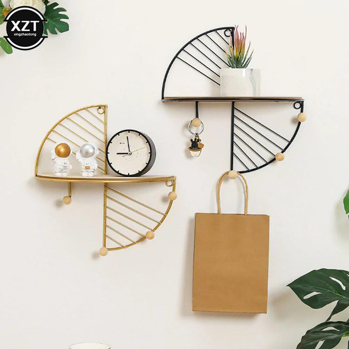 Wall Hanging Storage Rack Living Room Decor-Wall Clocks-Arlik interiors