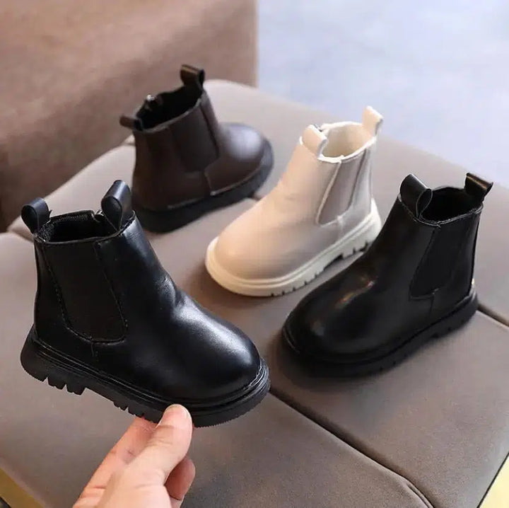 Girls Leather Boots for Winter Anti-Slip Boot with Foot Warmer-Shoes-Bennys Beauty World