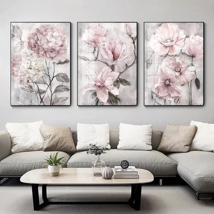 Nordic Floral Plants Wall Art Canvas Painting-Painting-Arlik interiors