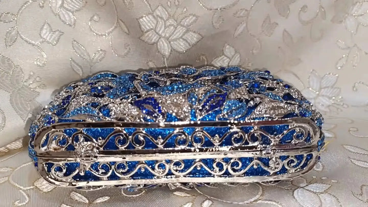 Crystal Rhinestone Evening Clutch Bag - Bennys Beauty World