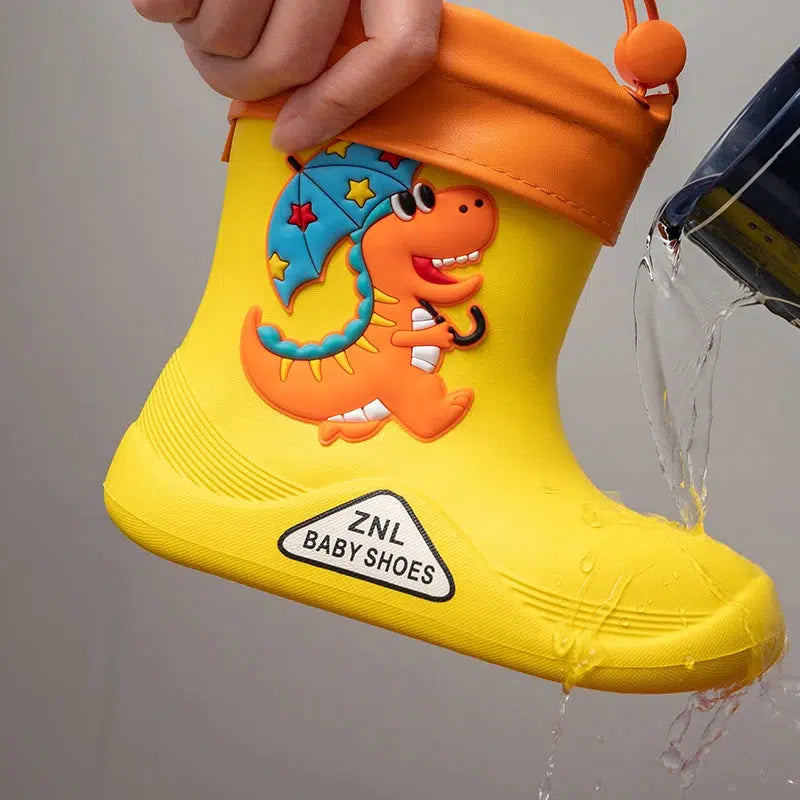Removable Plush Rain Boots Toddler Waterproof Shoes