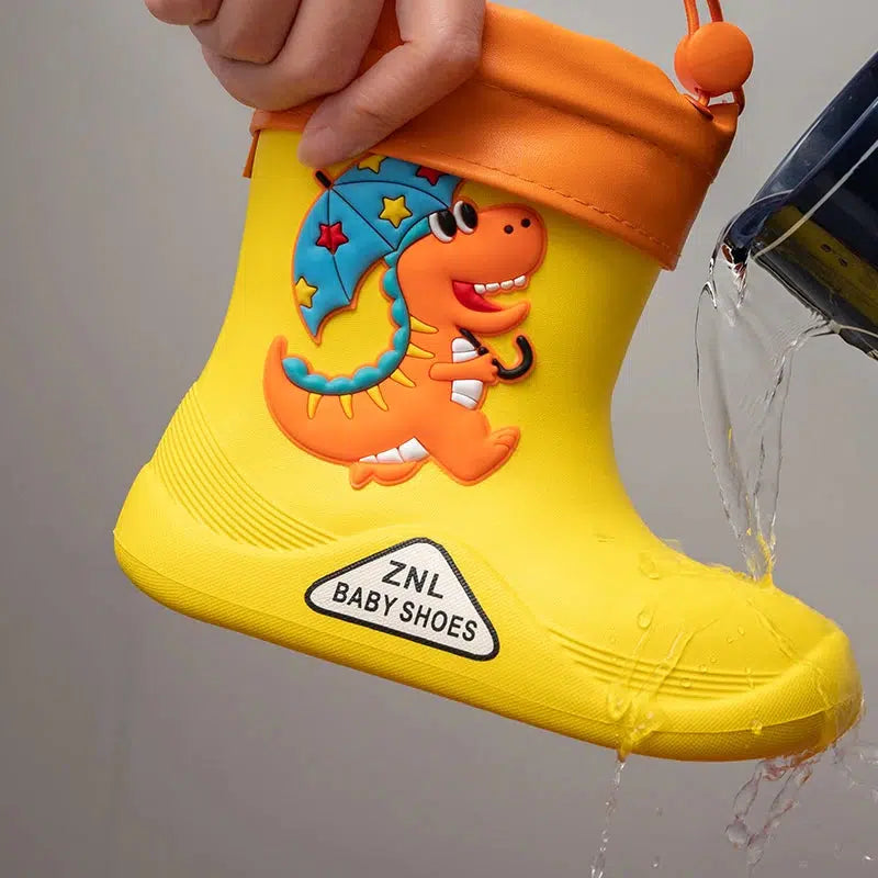 Removable Plush Rain Boots Toddler Waterproof Shoes-Shoes-Bennys Beauty World