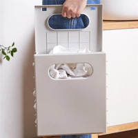 Plastic Foldable Laundry Basket-Storage-Arlik interiors