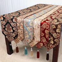 Modern Luxury Table Runner With Tassels For Dining Coffee Table Cover Party Living Room Floral Runners Tablecloth Decoration-Arlik interiors