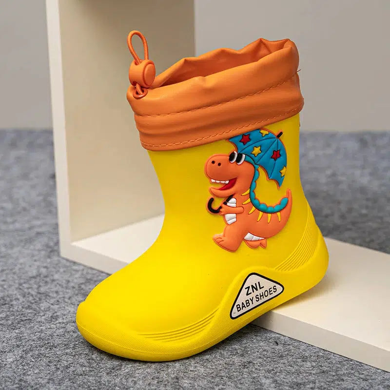 Removable Plush Rain Boots Toddler Waterproof Shoes-Shoes-Bennys Beauty World