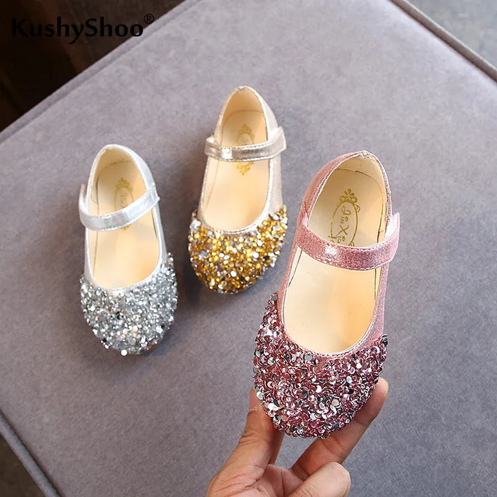 Girls' Glitter Princess Sandals