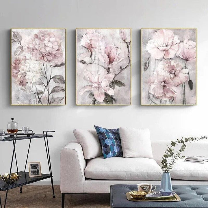 Nordic Floral Plants Wall Art Canvas Painting-Painting-Arlik interiors