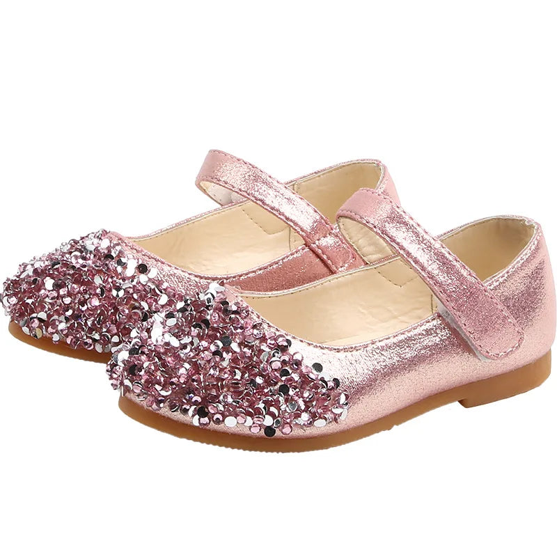 Girls' Glitter Princess Sandals