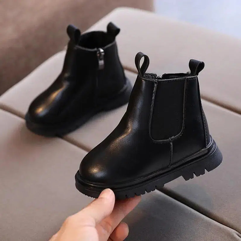 Girls Leather Boots for Winter Anti-Slip Boot with Foot Warmer-Shoes-Bennys Beauty World