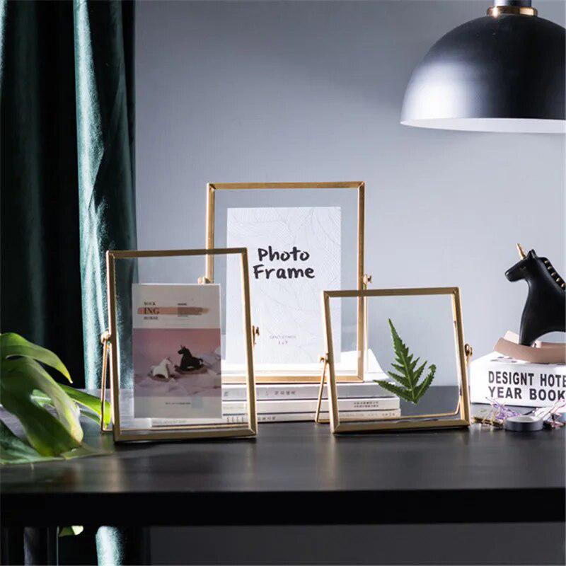 Nordic Gold Black Metal Painting Picture Poster Frame DIY Wall Photo Cube Frame Poster Creative Family Decorative Frame-Arlik interiors