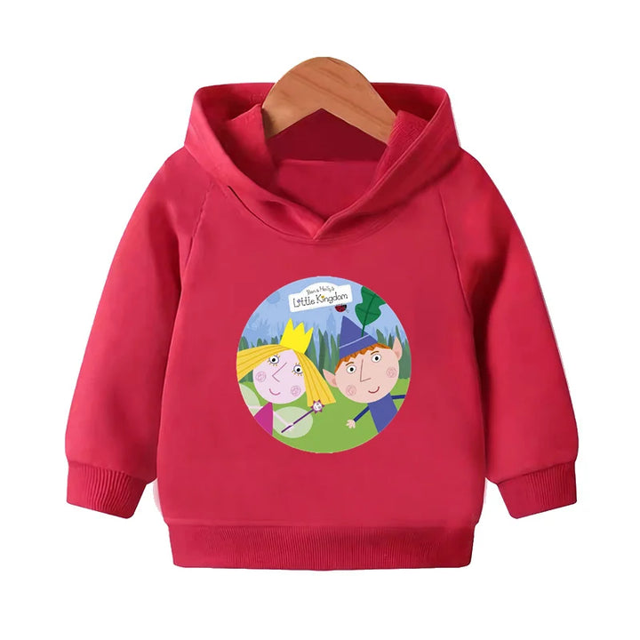 Kids Cartoon Print Pullover Hoodie