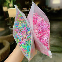 Girls Colorful Small Disposable Hair Rubber Bands-hair accessories-Bennys Beauty World
