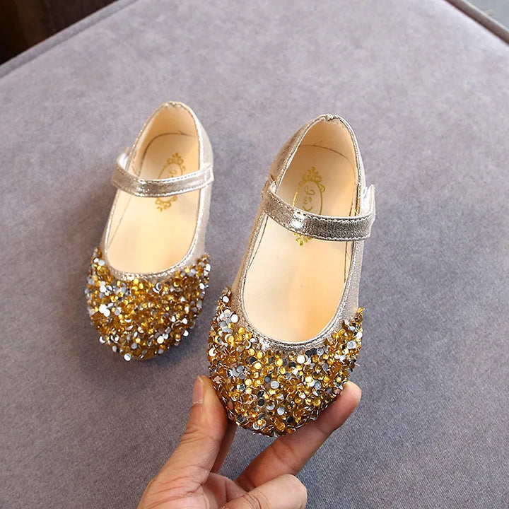 Girls' Glitter Princess Sandals