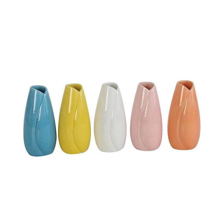 Colorful Ceramic Flower Vase-Vase-Arlik interiors