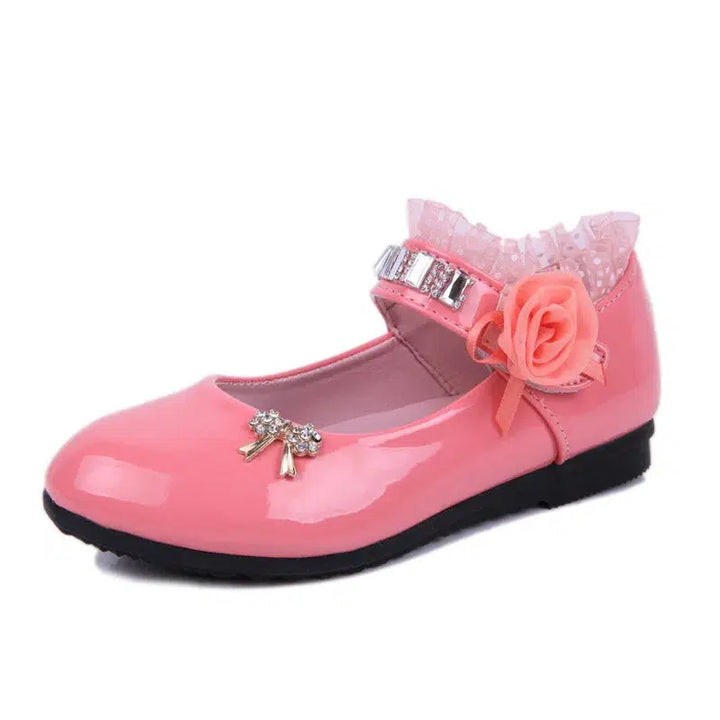 Princess PU Leather Shoes For Girls