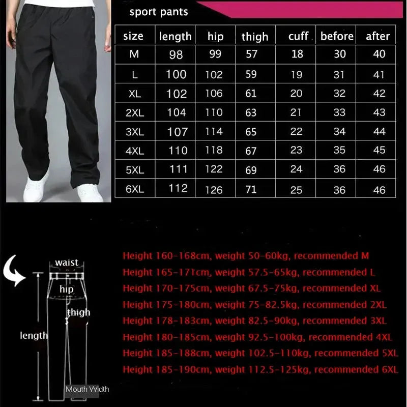Spring Summer Men's Sportwear Casual Mens Joggers Pants-Pants-Bennys Beauty World