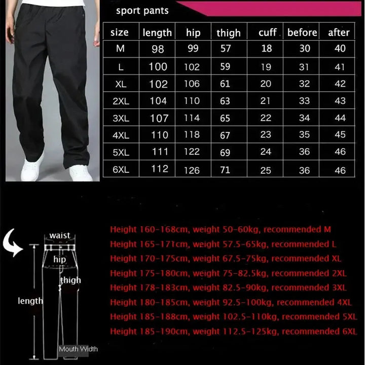 Spring Summer Men's Sportwear Casual Mens Joggers Pants-Pants-Bennys Beauty World
