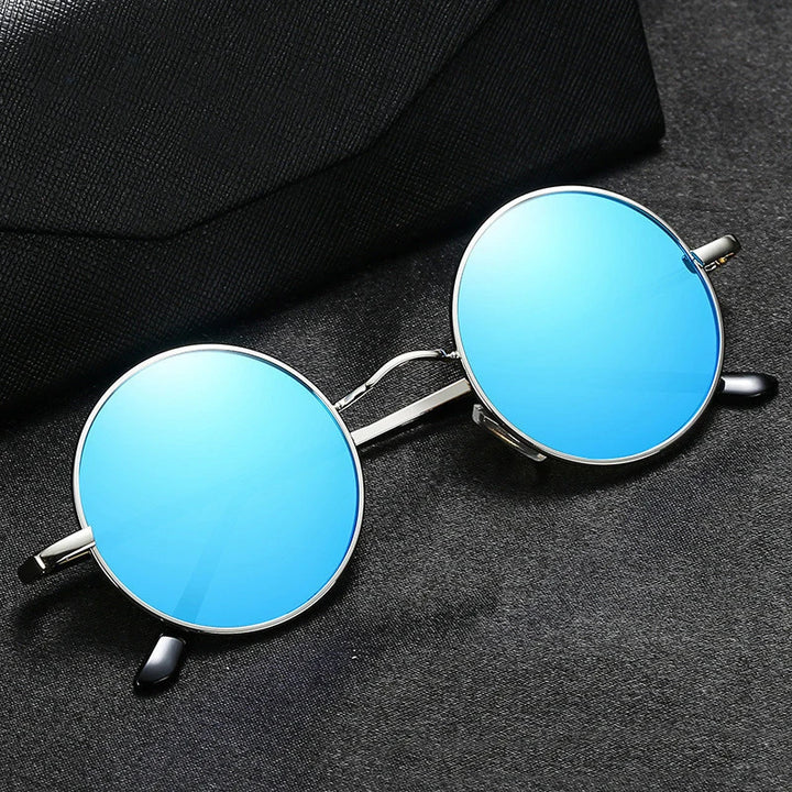 Retro Round Polarized Sunglasses | UV400 Metal Frame Unisex