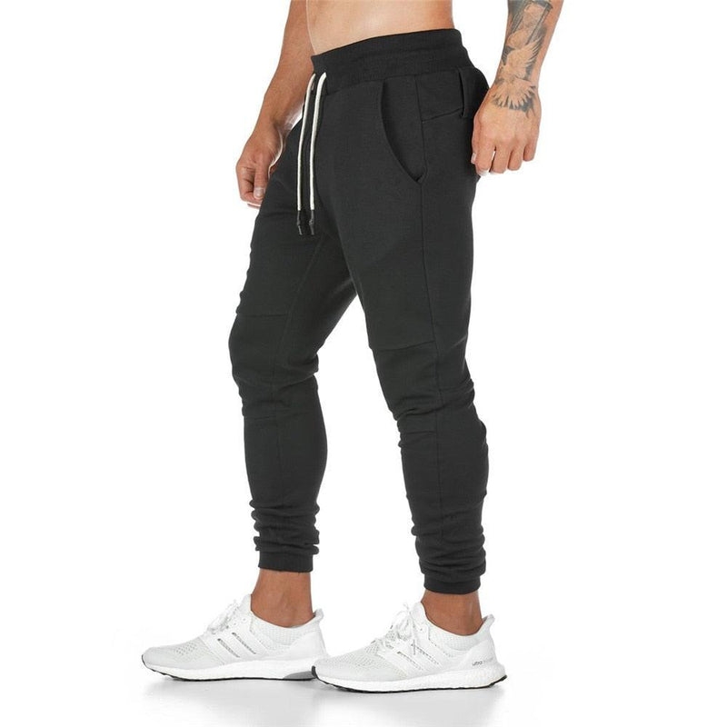 Men's Casual Pants Solid Color Gym Fitness Workout Sportswear-pants-Bennys Beauty World