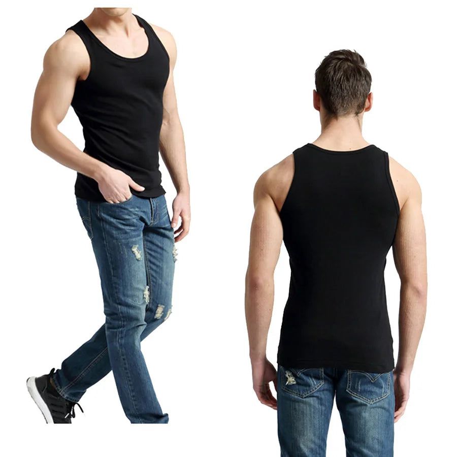 Men's Fitness Cool Summer Cotton Vest Shirt