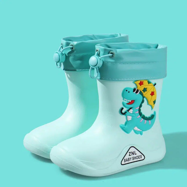 Removable Plush Rain Boots Toddler Waterproof Shoes-Shoes-Bennys Beauty World