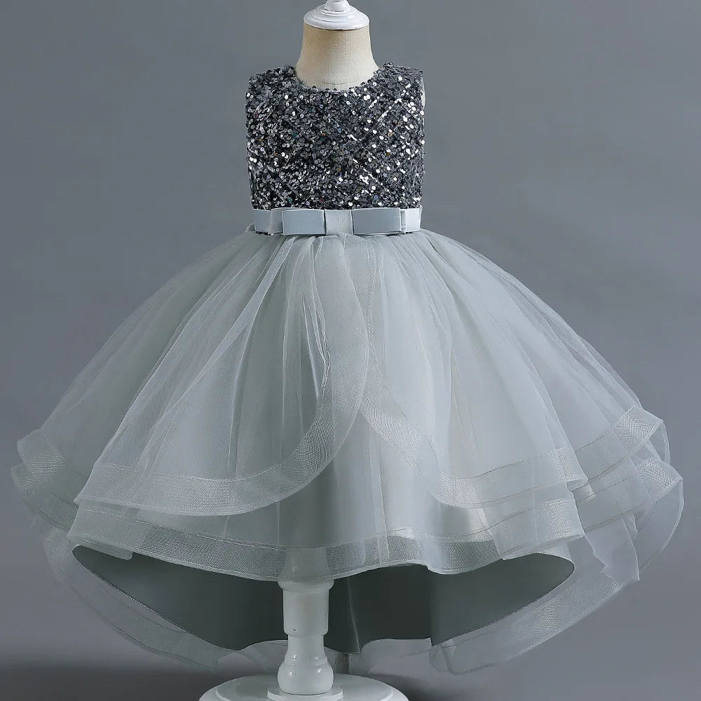 Girls Princess Bow Dress – Tutu Ball Gown for Parties & Birthdays