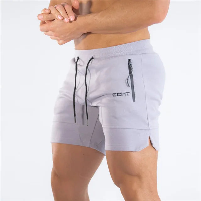 Sports Shorts for Men Beach Shorts Zip Pocket Bodybuilding Sweatpants