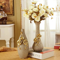 Frosted Porcelain Ceramic Vase-Vase-Arlik interiors