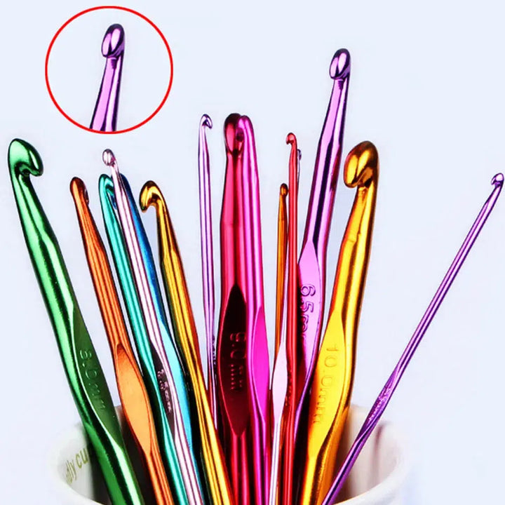 Crochet Hook Set Handle Knitting Needles