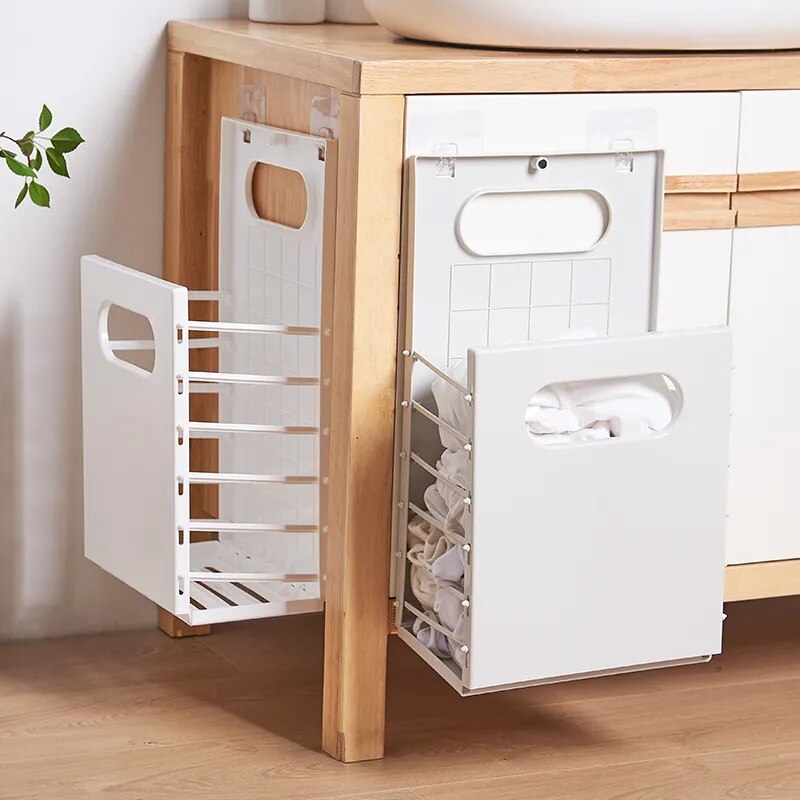 Plastic Foldable Laundry Basket-Storage-Arlik interiors