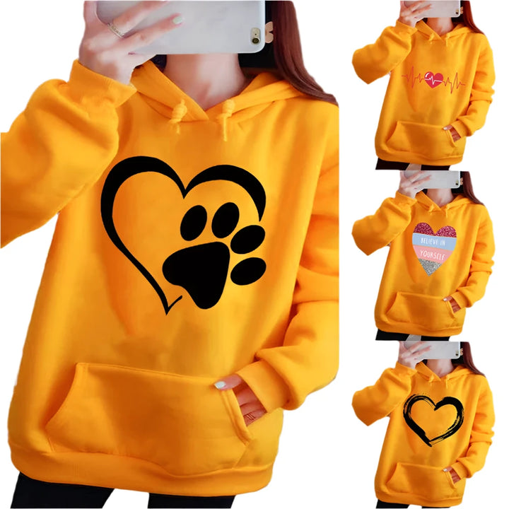 Women’s Paw Print Hoodie