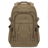 Canvas Military School Backpack-Bennys Beauty World