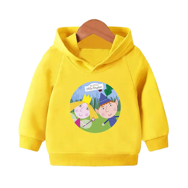 Kids Cartoon Print Pullover Hoodie