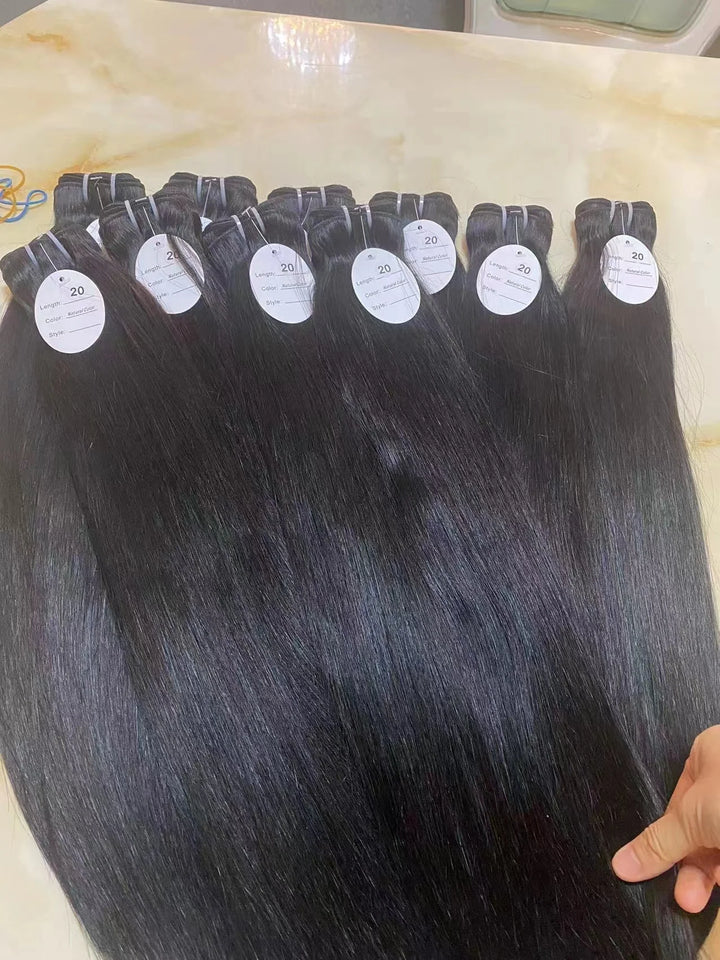 Unprocessed Vietnamese Hair Cuticle-Aligned Hair Bundles