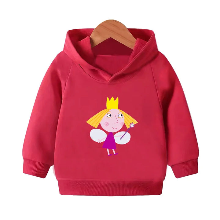Kids Cartoon Print Pullover Hoodie
